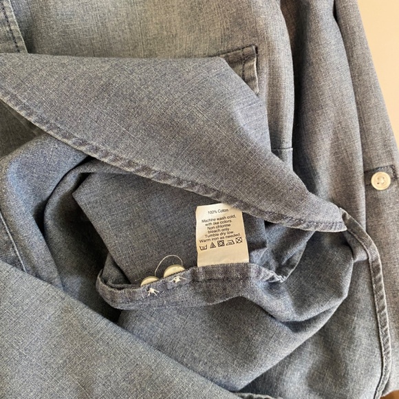 J. Crew Button Down Tailored Denim Shirt - Picture 7 of 7